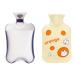 MYAMIA 1L Pvc Hot Water Bottles Water Injection Bag Winter Hand Foot Warmer Pain Relief Hot Water Bag-Transparent + Lid 1