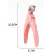 SUICRA Nail Clippers Fingernail Clipper Toenail Manicure One-Word Scissors French U-Shaped Flat Mouth Scissors Fake Nail Scissors Plastic Handle Nail Clippers Plastic Handle Manicure Pliers (Color : Pink - Buy Online on GoSupps.com