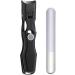 nail clippers for thick nails nail clippers with nail catcher | jaw nail clippers - stainless steel nail file toe nail clippers manicure tool for women Black - Buy Online on GoSupps.com