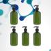 Solustre 5pcs Dark Green 300ml Soap Dispenser Bottles | Refillable Hand Lotion Shampoo Foam Gel & Water Containers for Travel & Home - Buy Online on GoSupps.com