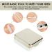 Semme Gold Contact Lens Container - Eye Care Travel Kit with Mirror Holder & Soak Case - Buy Online on GoSupps.com