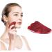 Red Gouache Gua Sha Jade Massager - Type 3 Facial Scraper for Relaxation & Skincare - Buy Online on GoSupps.com