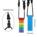 Gmuret Baby Teether Necklace - Silicone Teething Toys for Autism | 5 Pack Rainbow Pendant - Buy Online on GoSupps.com