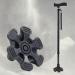 YAMTHR 6-Point Cane Tip for 34 Inch Walking Canes - Self-Standing Anti-Slip Rubber Foot Attachment (Black) - Buy Online on GoSupps.com