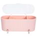 Zerodeko box cosmetic storage box cotton swab holder holder for nail pads cosmetics organizer for the desk container with lid jewelry box cotton pad lady pp