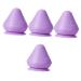 Gleavi 4 pieces of massage globe muscle roll for legs Hand exercise balls for acupressure rings deep massage mountable back massage device suction massage TPE violet foot sole remover 7.5x7cm x4pcs Lilax4stk