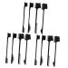 POPETPOP 12 Pcs Eyebrow Brush Set Comb Makeup Grooming Tool Hairline Eyebrow Brush Hairline Styling Brush Eyebrow Mascara Brow Lash Shaper Lash Brush Liner Brush Miss Eyelash Abs
