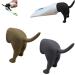 Dog-internal form toothpaste lid toothpaste cap caps dispenser creative toothpaste donor cap funny toothpaste caps toothpaste attachment for children and adults (brown+gray)