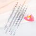 5-Piece Nail Art Liner Brush Set | DIY UV Gel & Acrylic Design Tools for Professional Nail Art - Buy Online on GoSupps.com