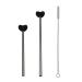 Multifunctional Straw Lip Healthy Straw Useful Metal Sipping Tool Healthy and Convenient Beverage Supplies Metal Drinking Straws