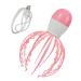 Healvian 2st massage device Shampoo massage brush scratching post for the scalp of electric scalp scratchy scraps head massage with tingling ABS Handal Baby octopus pink