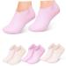 HONMEET 4 Pairs Silicone Socks Moisturizing Socks Gel Socks Sleep Socks for Women Spa Socks Foot Care Supplies Spa Use Socks Foot Care Socks Silicone Feet Socks Women Socks