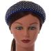 Retro Thicken Padded Velvet Diamante Wide Chunky Hair Band/HeadBand/Alice Band in Blue - Buy Online on GoSupps.com
