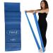 FitKit Resistance Exercise Band - 1.5M - 4 Resistance Options Pilates Yoga Rehab Stretching Strength Training Blue
