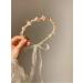 Headband Hair Accessories for Women Girls Fashion Flower Girl Headbandswith Tassels Hairband Flower Headwear with Pearl Beads Pink pearl&flower-pink - Buy Online on GoSupps.com