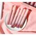 Colored Liquid Lipstick Set - 6 Velvet Matte Nude Pink Shades | Waterproof Long Lasting Non-Stick Cup Lip Gloss Kit | Perfect High Pigmented Makeup Gift for Women - Buy Online on GoSupps.com