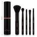 Buy Luvia Travel Make-Up Brush Set - 5 Vegan Cosmetic Brushes with Storage | Black/Espresso - Buy Online on GoSupps.com