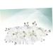 Angoily Flower Side Comb Bridal Side Combs Bride White Headgear Hair - Buy Online on GoSupps.com