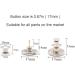 12 Pcs Adjustable Instant Jean Button Replacement Pins - No Sew Extend or Reduce Waist Silver - Buy Online on GoSupps.com
