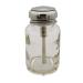 LydeLog JS&Walk 80ml Empty One Touch Clear Glass Pump Dispenser Bottles with Flip Top Cap  for Storing Alcohol  Nail Polish Remover Or Makeup Remover (3.9 x 2.4 x 2.4 inch)