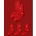 Chinese New Year Red Sports Socks - Comfortable Cotton Socks for Men and Women in Gift Box (Size 34-44) - Buy Online on GoSupps.com