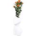 Buy Cryfok White Ceramic Female Body Vase - Modern Bohemian Home Decoration for Living Room & Study - Buy Online on GoSupps.com