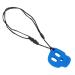 Safe Silicone Baby Bite Ring Necklace - Calming Chew Pendant for Toddlers | Blue Infant Teething Toy - Buy Online on GoSupps.com