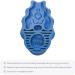 KONG ZoomGroom Dog Brush - Large Dogs - Blue - Grooming and Shampooing Tool - Buy Online on GoSupps.com