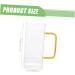 Ciieeo Water Cup Water Glasses Glass Cups Cutting Board Template Clear Cups Milk Container Portable Straw Yellow 13X6X6CM - Buy Online on GoSupps.com