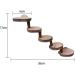Kitabetty Wooden Hamster Ladder Natural Apple Wood Pet Ladder Hamster Climbing Ladder Pet Bridge Toy Pet Climbing Stairs Training Tool Hamster Cage Accessories - Buy Online on GoSupps.com