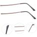 Lurrose Sunglasses Arm Legs & Glasses Brackets - Metal Leg Push Buttons & Nasal Pads for Eyewear - Buy Online on GoSupps.com