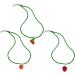 SOUTHJIELING Cherry Strawberry Tomato Pendant Necklace - Fashion Jewelry Clavicle Chain with Pearl Charm | International Shipping - Buy Online on GoSupps.com