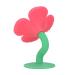Baby Teething Toy - Silicone Flower Shape Chew Toy & Pacifier for 0-6 Months - Washable Peony Red - Buy Online on GoSupps.com