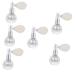 Didiseaon 6 Pcs Body Air Bag Powder Facial Tool Glass Sparkling Powder Gloss Powder Spray Shimmer Travel Mini Silverx6pcs mediumx6pcs