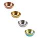 MAGICLULU 8 Pcs Stainless Steel Plate Steel Dipping Bowls Sauce Dipping Bowls Lingerie Stickers Condiment Dish Seasoning Sauce Plate Stainless Steel Flatware Plates Dry Dipping Sauce Pickles 9x9cmx2pcs Assorted Colorx2pcs