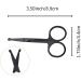 Nose Hair Scissors - Rounded Safety Trimmer for Facial, Ear, Eyebrow, and Beards - Professional Stainless Steel Grooming Tool Kit for Men and Women - Buy Online on GoSupps.com