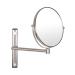 Nicesail 8 Inch Double-Side Shower Shaving Mirror with 5X Magnification Brush Nickel Mirror Magnified 5X Mirror for Wall Bathroom Mirror 8''X5 Nickel Finished