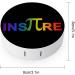 Inspire Pi Round Case For Contact Lens Kit Storage Box with Mirror Printed - Buy Online on GoSupps.com