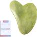 Bounabay Gua Sha Stone - Jade Facial Massage Tool for Eye Puffiness Skin Tightening & Anti-Aging Shop Internationally - Buy Online on GoSupps.com