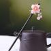 1pc Peach Blossom Wooden Hair Clasp Flower Hair Clips for Women Flower Hair Chopsticks Vintage Hair Chopsticks Hair Jewels for Women Wood Hairpin Miss Alloy Tassel Hair Stick - Buy Online on GoSupps.com