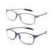 DOOViC Blue Light Filter Computer Reading Glasses for Unisex TR259-C (9 Colors) Blue+grey 2.0 x