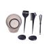 Angoily 1 Set Brush Grubber Brushes Washable Hair Coloring Tools Reusable Hair Coloring Tools Ear Cuff Hair Dye Shower Ear Cap Hair Tint Applicator Hair Coloring Kit Dyeing Bowl Soft Fur