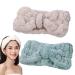 AIYAYI Spa Headbands - Soft Coral Fleece Makeup Headbands, Adjustable Hair Band for Skincare, Face Washing - 2 Pack (White) - Buy Online on GoSupps.com