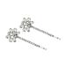 minkissy Rhinestone Bobby Hairpins Bobby for Women Bling Bobby Crystal Hair Pin Decorations Metal Hair Clips for Women Hairpins Hair for Women Trendy Hair Clips Ponytail Miss Girl