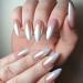 White Pearl Chrome Nail Powder - Aurora Magic Pigment for High Gloss Glitter Nail Art - Buy Online on GoSupps.com