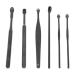 Portable Earwax Removal Set - U Shape & Spiral Ear Spoon Cleaner Tools (Black) - Buy Online on GoSupps.com