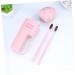 Zerodeko Cartoon Toothbrush Tumblers - Set of 2 Pink Bathroom Cups | Travel-Friendly Tooth Mugs (6.5x20.5 cm) - International Shipping Available - Buy Online on GoSupps.com