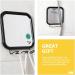 Beavorty Fogless Shower Mirror | Suction Cup Makeup Mirror | Largest Bathroom Wall Hanging | Portable Handheld Camping Mirror - Buy Online on GoSupps.com