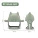 Silicone Baby Teether Toy for 3+ Months | Drop Resistant & BPA Free | Hand Pacifier for Breastfeeding Babies | Ether Teething Toy - Buy Online on GoSupps.com