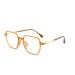 Parwana anti-blue lighting glasses relieves fatigue cute oversized square computer reading glasses flat lighting mirror (color: C3 Size: +200) +200 C3